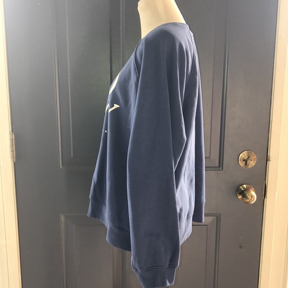 Old Navy Sea Blue White Logo Crewneck Sweatshirt size XL - Picture 8 of 16